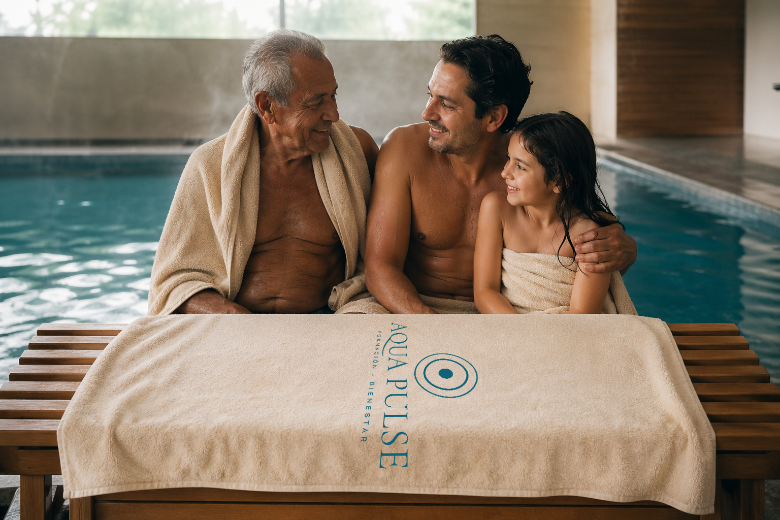 Aqua Pulse — Identidad de marca para academia de natación intergeneracional